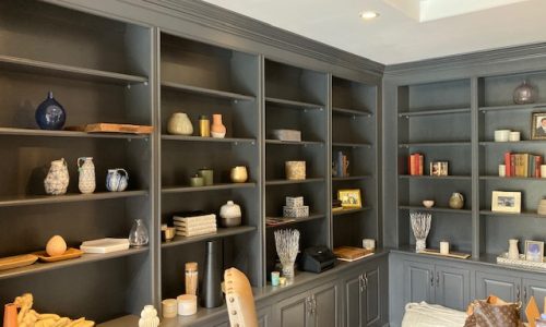 Painted Built-In Shelves