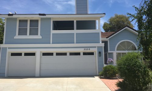 Light Blue & White Painted Exterior
