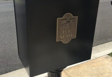 Front Side of a Black Painted HOA Community Mailbox in Moorpark, CA by CertaPro