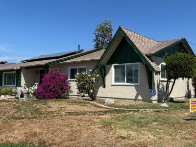 home exterior after painting