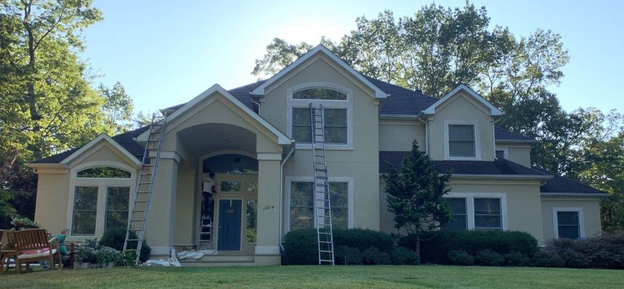 stucco painting before Preview Image 1