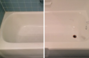 tub before and after glazing