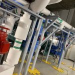 Color Coded Industrial Pipes Painted