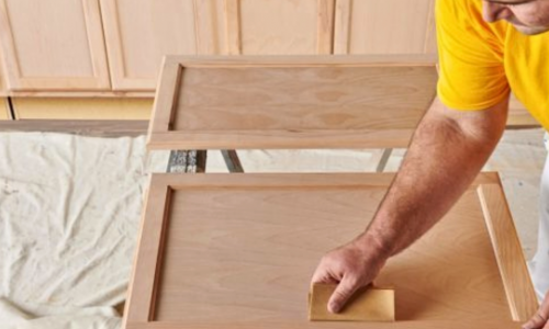 preparing the cabinet