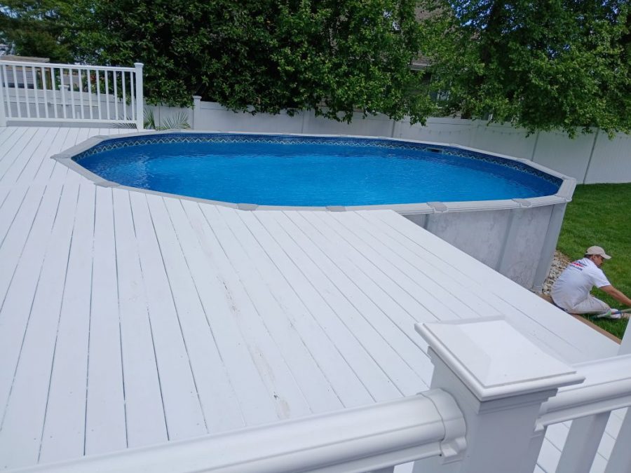 Pool Deck Painting in Beachwood