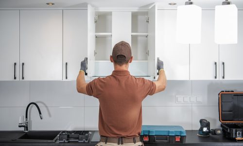 kitchen cabinets installation photo