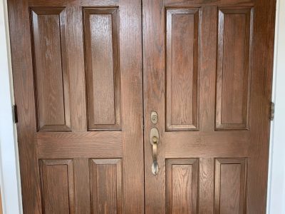 Church Door Restaining