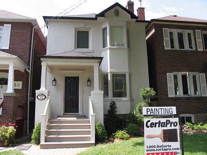 Exterior house painting by CertaPro painters in Toronto & The Beach Areas