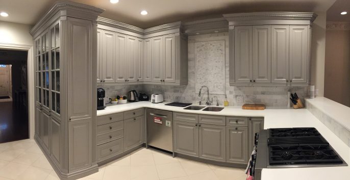 Kitchen cabinets after
