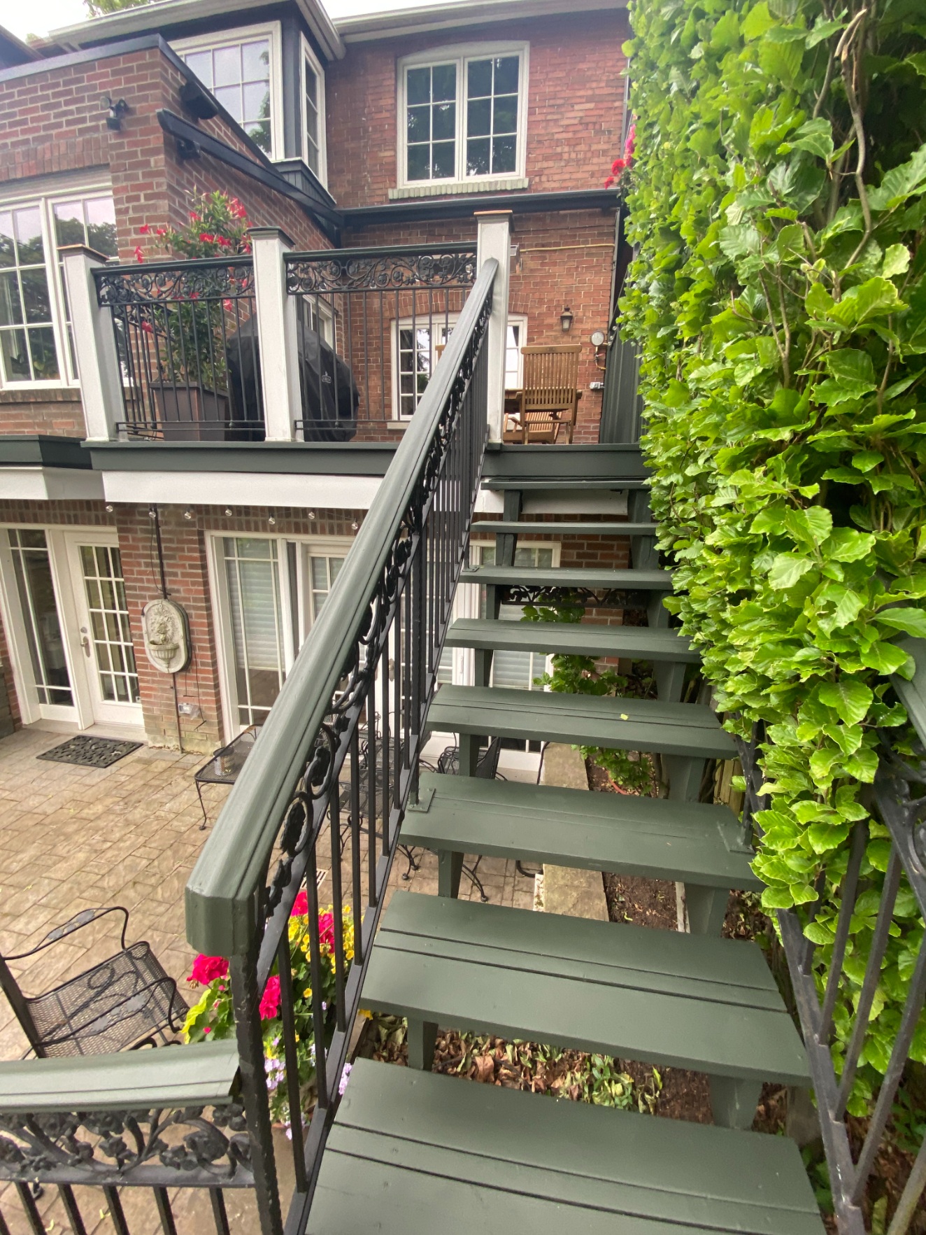 stairs after repainting