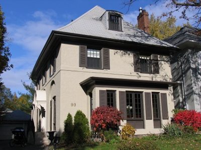 Exterior house painting by CertaPro painters in Rosedale and Moore Park