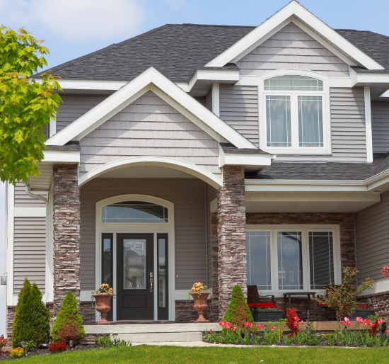 Home With Vinyl Siding