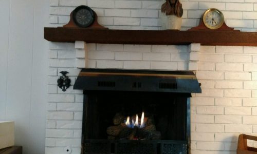 Brick Fireplace Painting