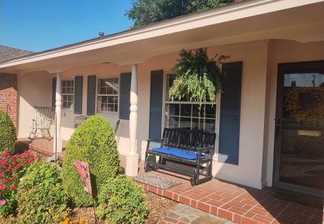 Tulsa Home Exterior Porch Painting Project