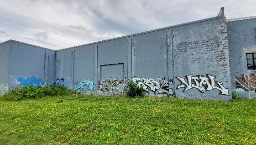 Back of Warehouse Before