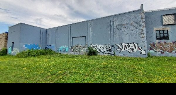 Back of Warehouse Before