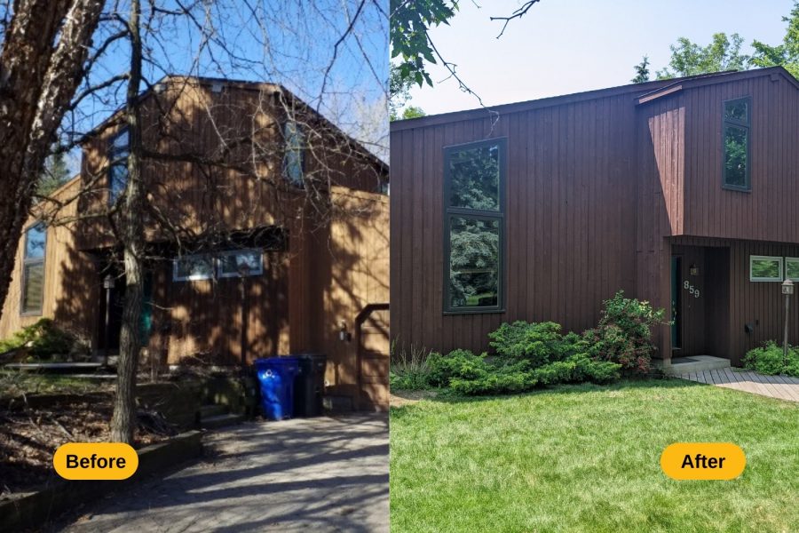 Saint Paul Exterior Before and After side of building Preview Image 1