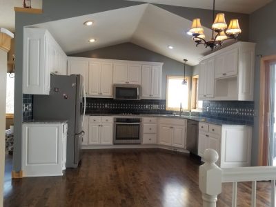 kitchen after paint job