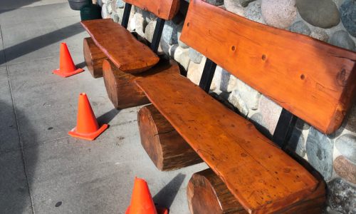 In Progress Photo - Staining Wood Surface