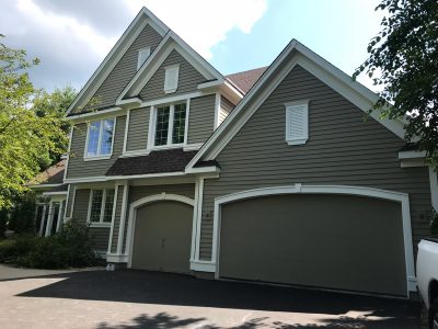 Repainted home exterior