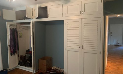Built-ins Prior to Painting