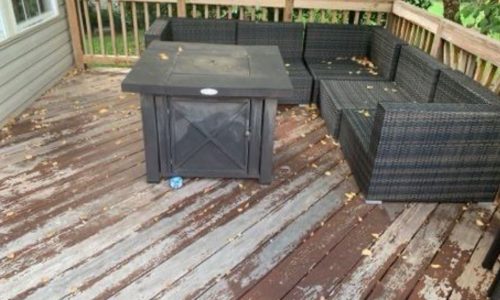 Failing paint or stain