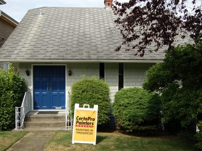 Exterior painting by CertaPro house painters in Point Grey BC