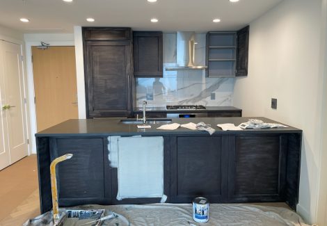 During Cabinet Painting and Refinishing Services