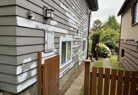 During Exterior Painting Process