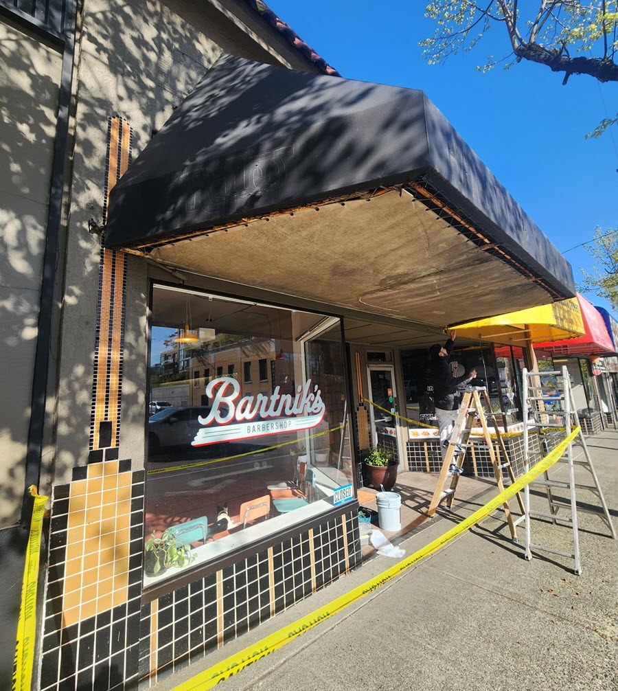 Before Barber Shop Exterior Painting Vancouver, BC Preview Image 2