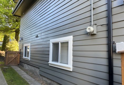 Side of home after exterior painting