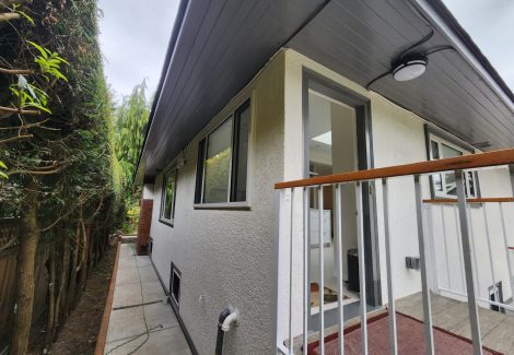 Back Deck and Side of Home Freshly Painted Exterior