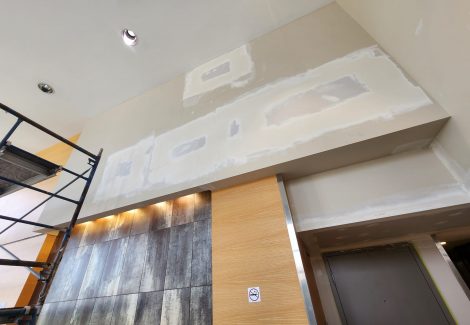 During Professional Drywall Repair