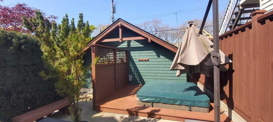 East Vancouver Exterior House Painting Green Preview Image 2