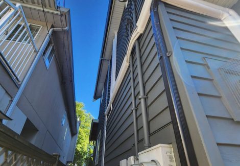 Blue Home Exterior Painting East Vancouver