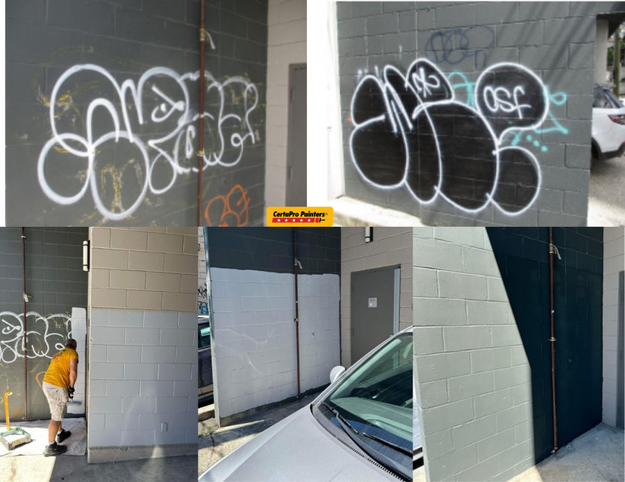 Before and During Graffiti Removal Preview Image 4