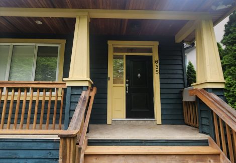 Front of Home Exterior House Painting East Vancouver, BC