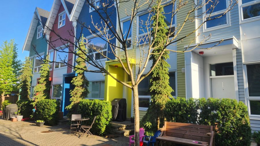 Colorful Townhome Exterior Painting Preview Image 1