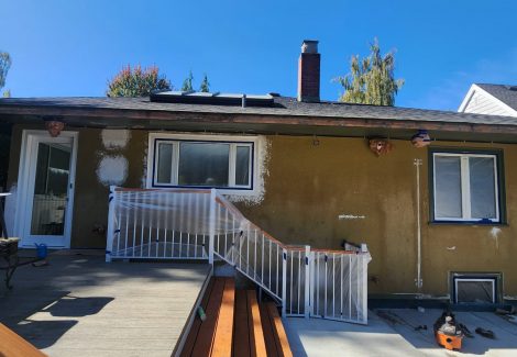 Back of Home Before Exterior Painting