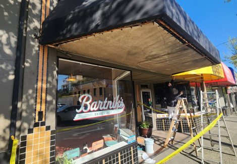 Before Barber Shop Exterior Painting Vancouver, BC