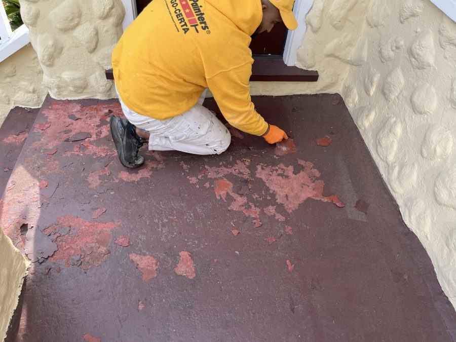 Before Concrete Porch Painting Preview Image 3