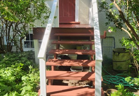 Professional Painted Exterior Steps Dunbar, BC