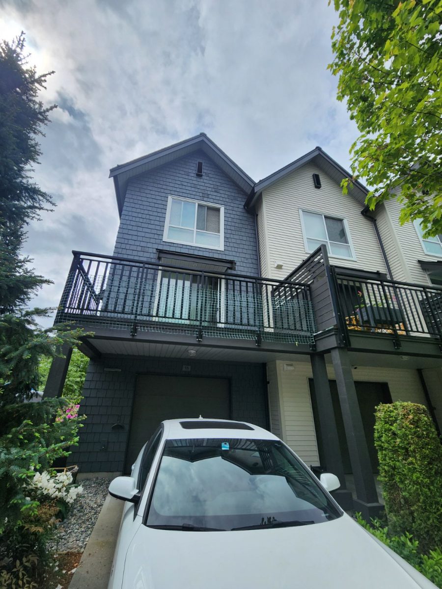 Blue and Tan Exterior Painting Townhouse Preview Image 1