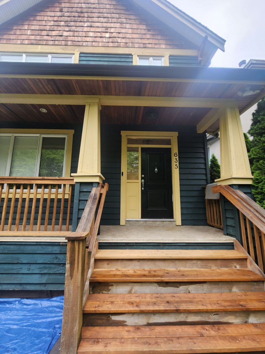Front of Home Exterior House Painting East Vancouver, BC Preview Image 2