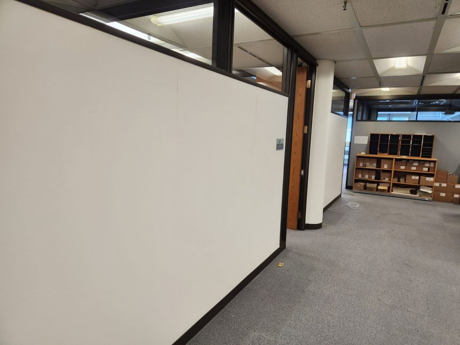 Interior Commercial Office White Wall & Black Trim Painting Preview Image 1