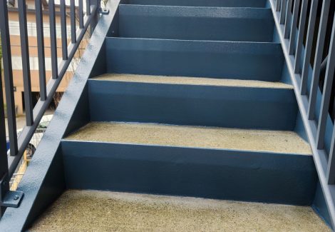 Vancouver, BC Exterior Commercial Stairs Painting