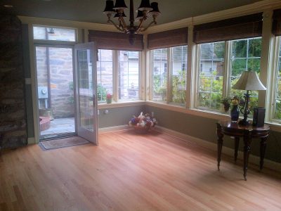 sunroom after interior painting