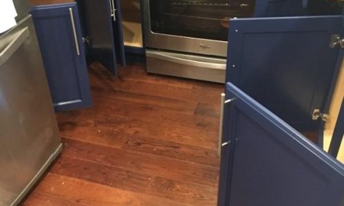 Cabinets Painted Navy Blue