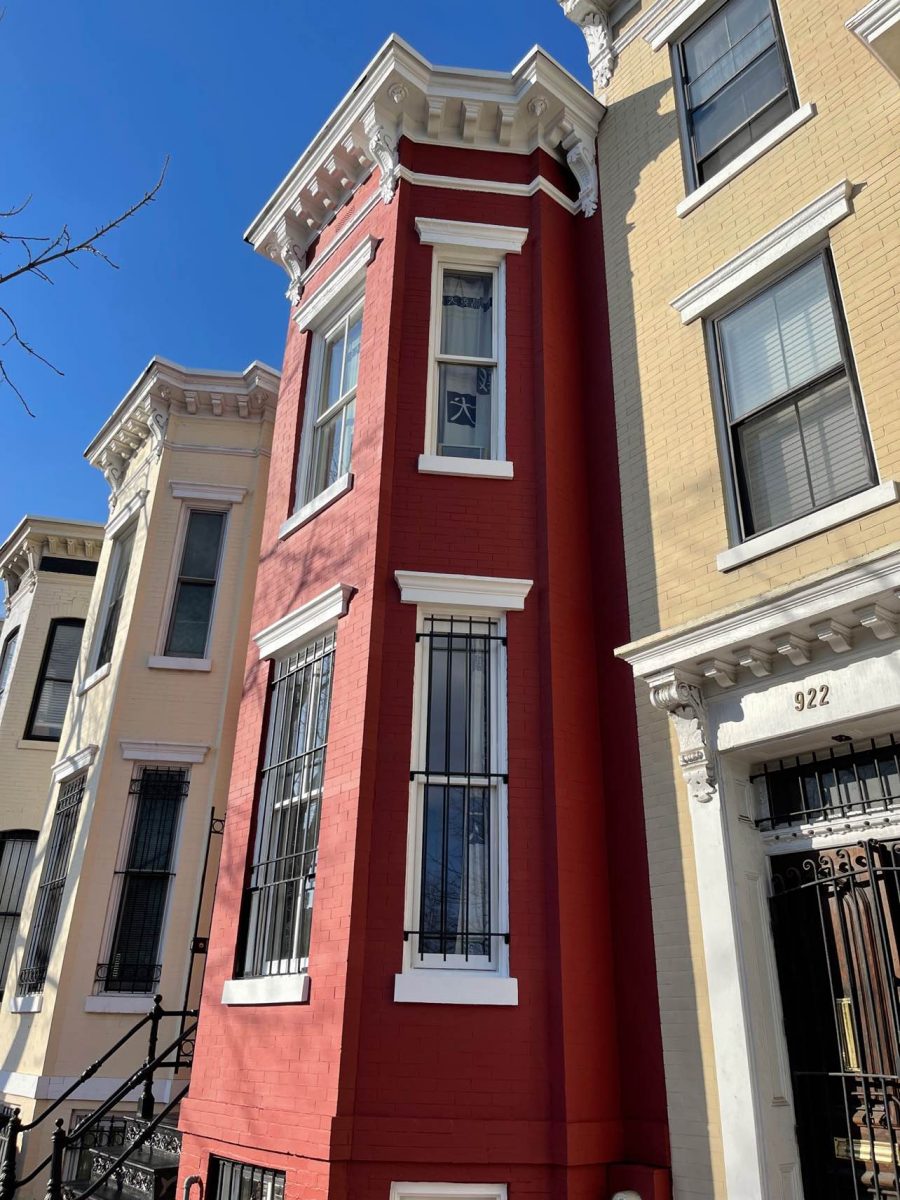 Another View of Red Painted Row House Preview Image 2