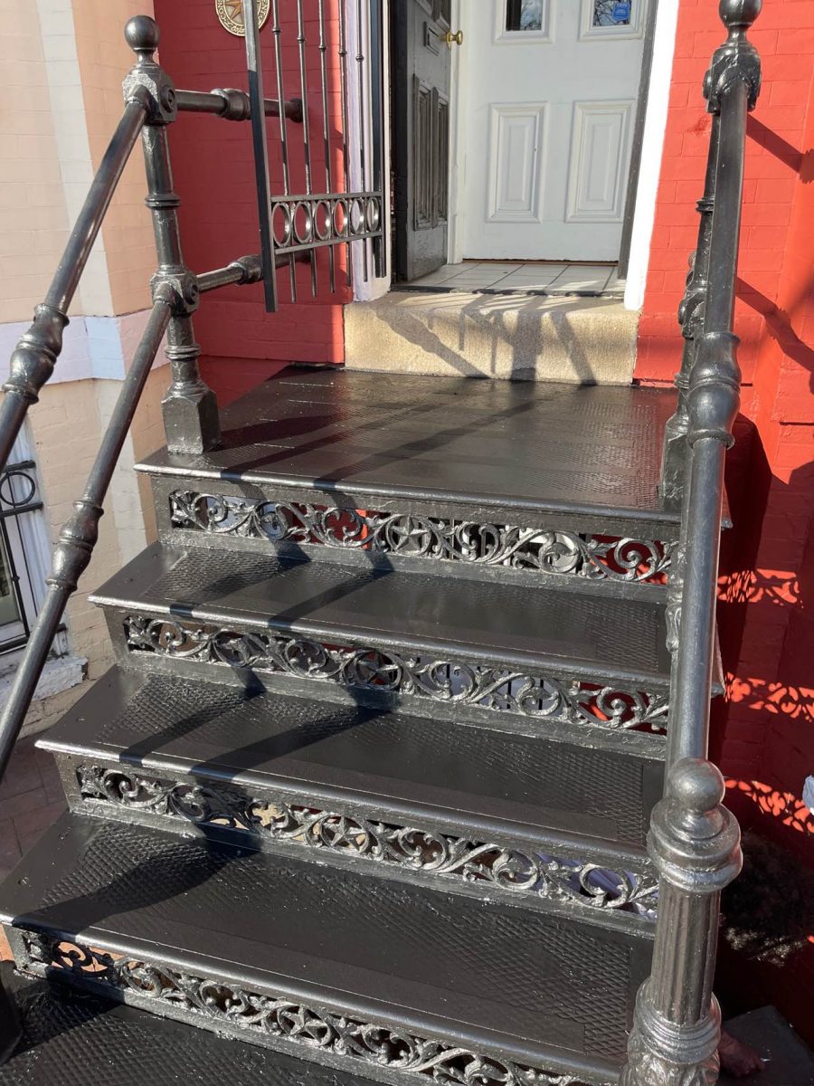 Black Repainted Staircase of Row House Preview Image 1